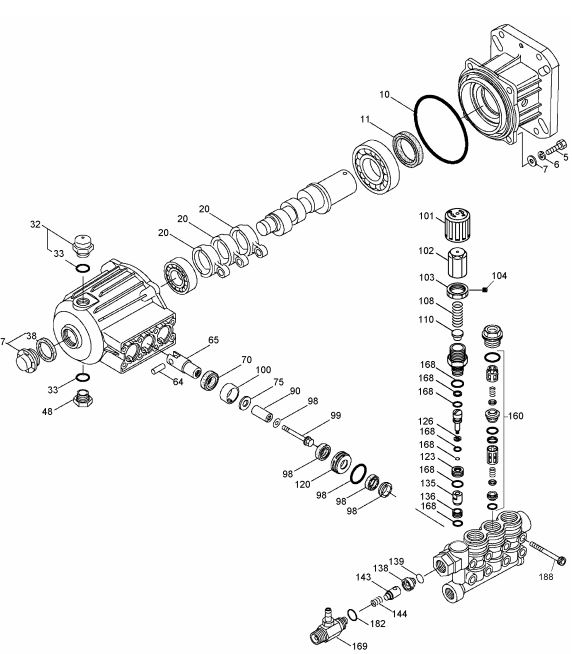 DPH3800 Pump breakdown and parts